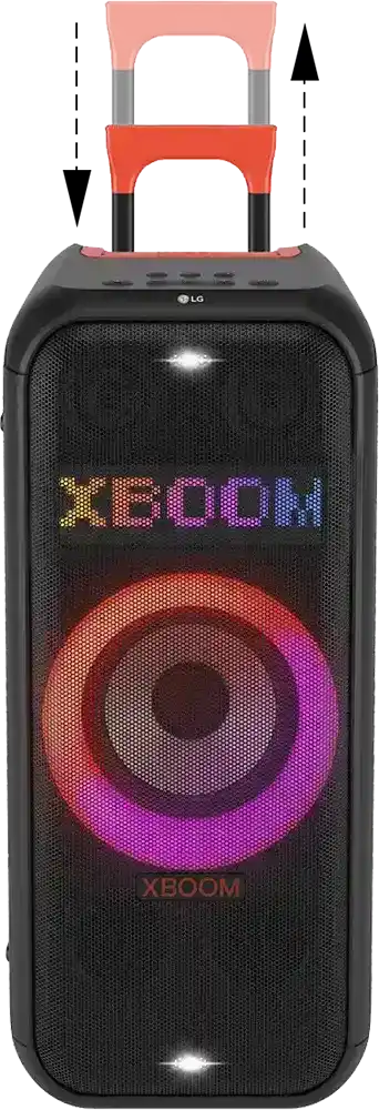 مكبر صوت لاسلكي ال جي XL7S Xboom، مقاس 8 انش، بلوتوث 5.1، USB، إضاءة LED،عمر بطارية يصل إلى 18 ساعة، أسود