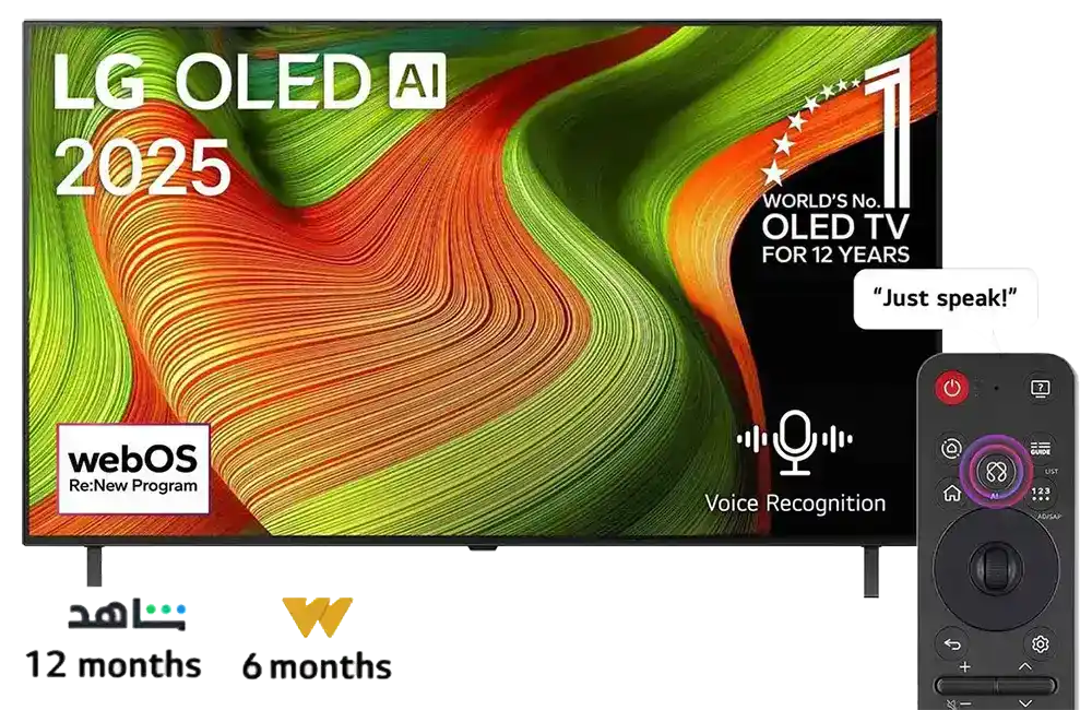 شاشة ال جي 55 بوصة سمارت 4K OLED OLED55B56LA - رسيفر داخلي وريموت ماجيك
