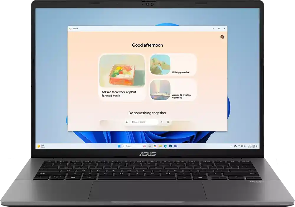 لابتوب اسوس فيفو بوك S14 S3407AA-SF155W انتل كور الترا 5 325 رام 16 جيجا هارد 512GB SSD كارت شاشة Intel Graphics شاشة 14 بوصة WUXGA- ويندوز 11 هوم- رمادي