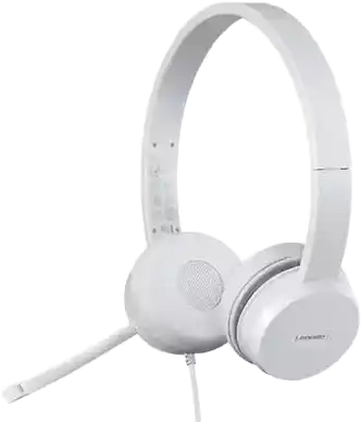 سماعة لينوفو ستيريو 110 ، سماعة راس سلكية ، usb-A ، رمادي فاتح ، GXD1B67867