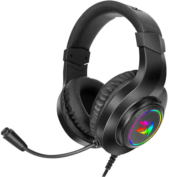 سماعة العاب سلكية ريدراجون هيلاس H260-P ميكروفون مدمج موصل 3.5 ملم + USB - اسود