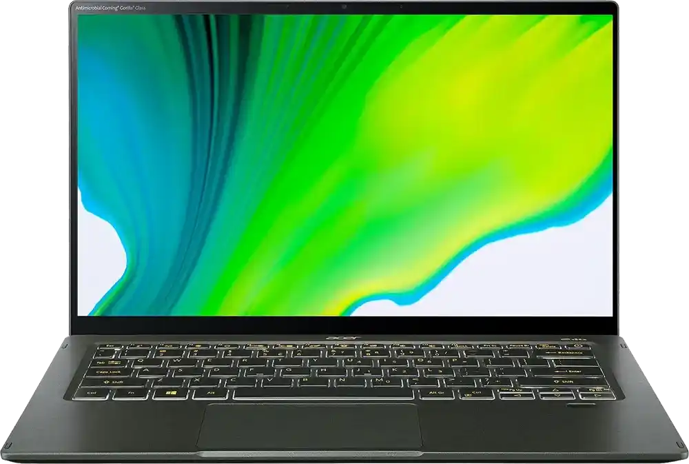 لابتوب ايسر سويفت 5 SF514-55GT-76D6 انتل كور I7-1165G7 رام 8 جيجا هارد 512GB SSD كارت شاشة NVIDIA® GeForce® MX350 2GB شاشة تاتش FHD 14- ويندوز 10 هوم- أخضر ضبابي