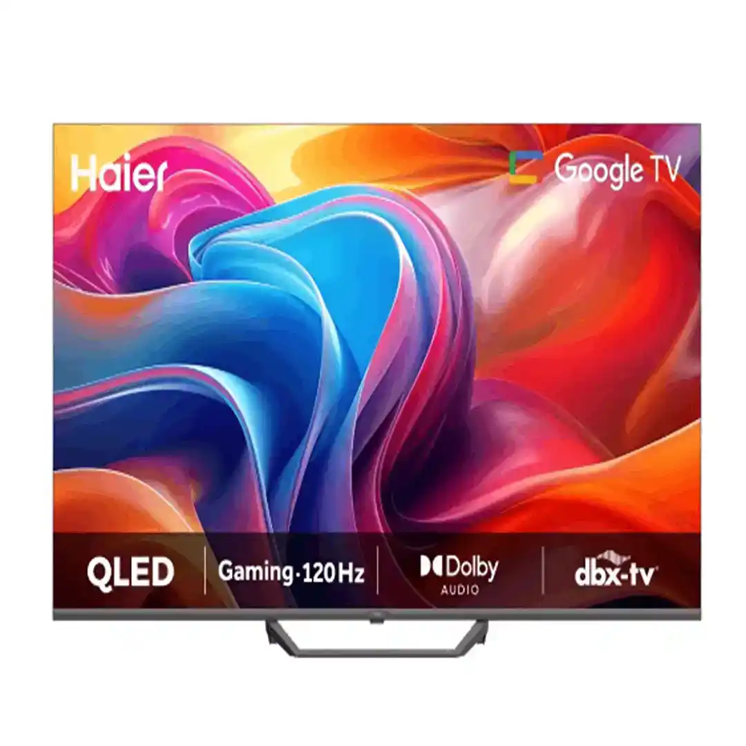 شاشه هاير 55بوصه جوجل QLED ريسيفر بدون فريم H55S80FUX