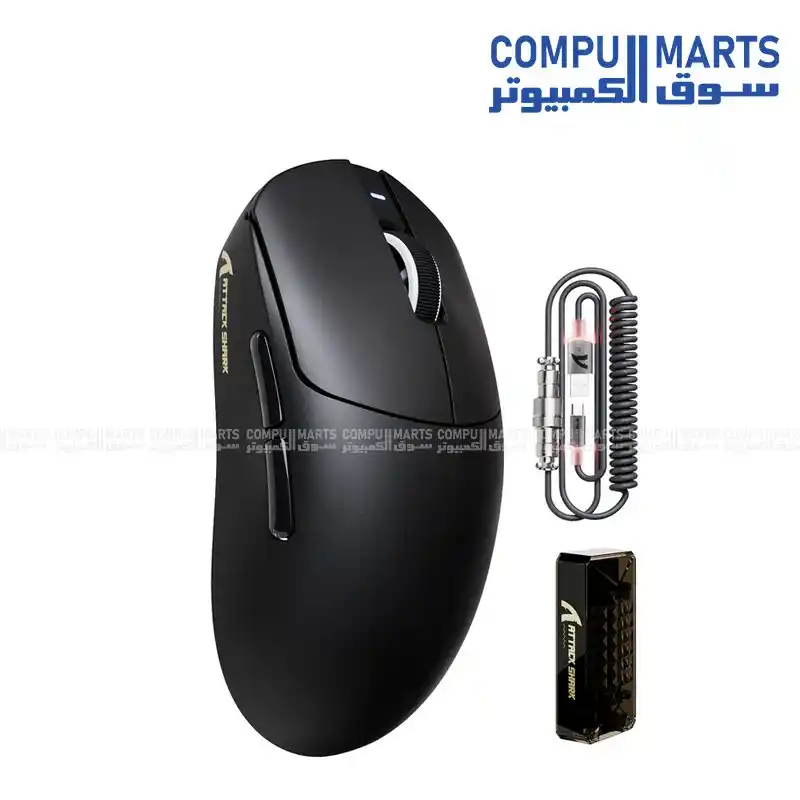 ATTACK SHARK X8PRO Ultra-Light Wireless Gaming Mouse PAW3395PRO 40000 DPI 8000Hz Bluetooth 2.4G USB-C with C06ULTRA Cable