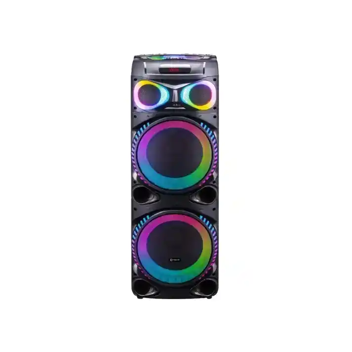 VOVO V-1210 Dual 12-Inch Portable Party Speaker 80W