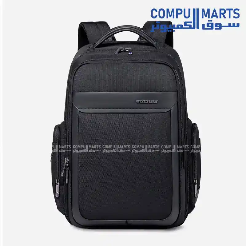 Arctic Hunter B00544 Black Laptop Backpack 17 Inches, Large Capacity, Waterproof, Laptop Compartment, 2 Compartments