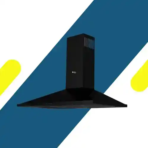 شفاط مطبخ هرمي بيورتي مقاس 60 سم – قوة شفط 1000 م³/ساعة – لون أسود - موديل – ETO PRO PLUS BL 60 CM