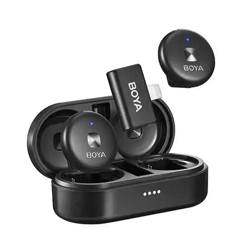 بويا ميكروفون لاسلكي صغير Omic-D لايتينج USB-C بتردد 2.4 جيجا هرتز