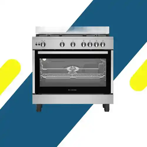 بوتاجاز اريستون (Ariston) غاز 90 سم – 5 شعلة أمان كامل – ARR9 GGF 23127 XJA