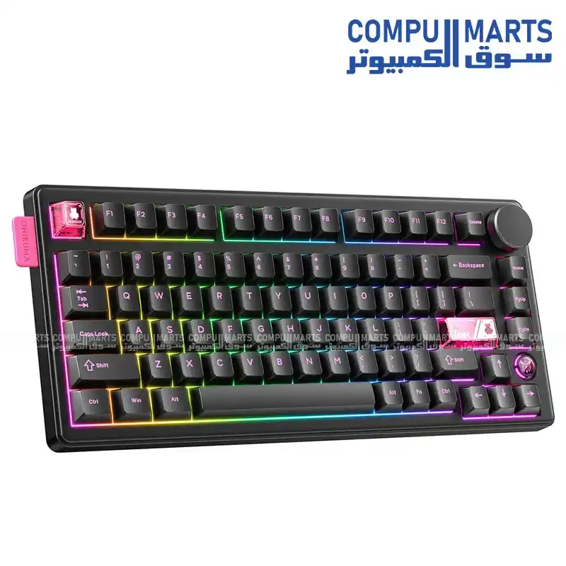 ONIKUMA MT706 81-Key Triple-Mode Mechanical Keyboard 1ms RGB
