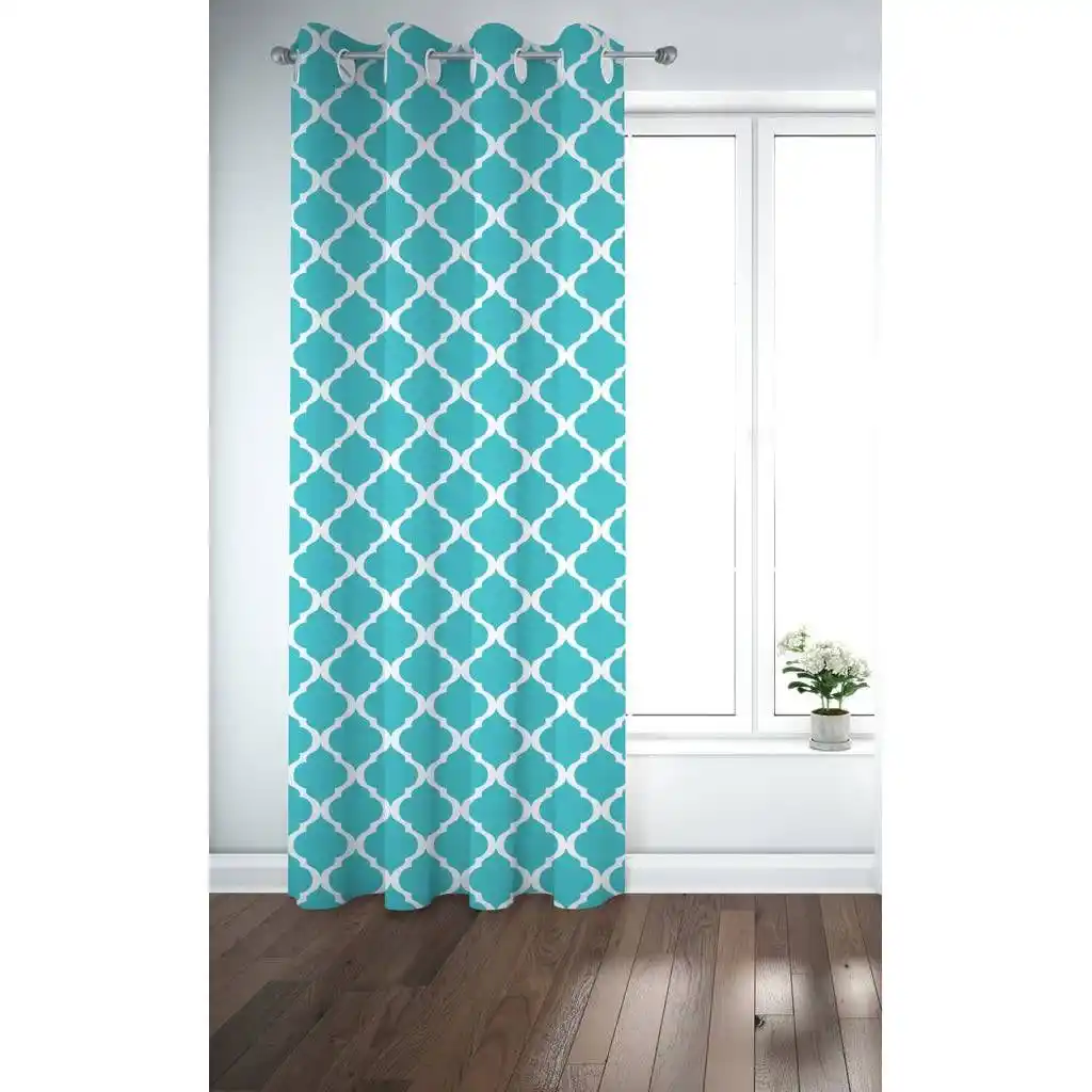 Curtain-PR1233Q-ستائر -فيروزي - 5307