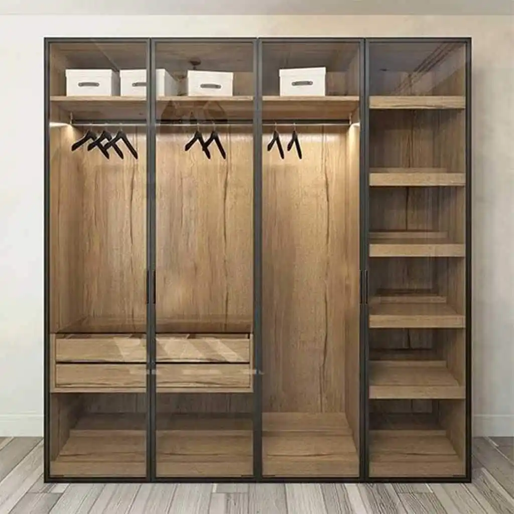 دريسنج ام دى اف أسود وبيج - 210×220×45×40 سم