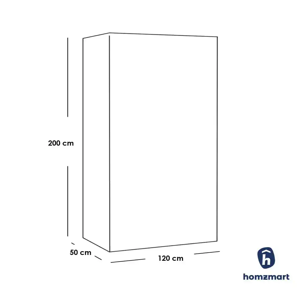 دولاب 120×200×50 سم - أبيض - RA-D61