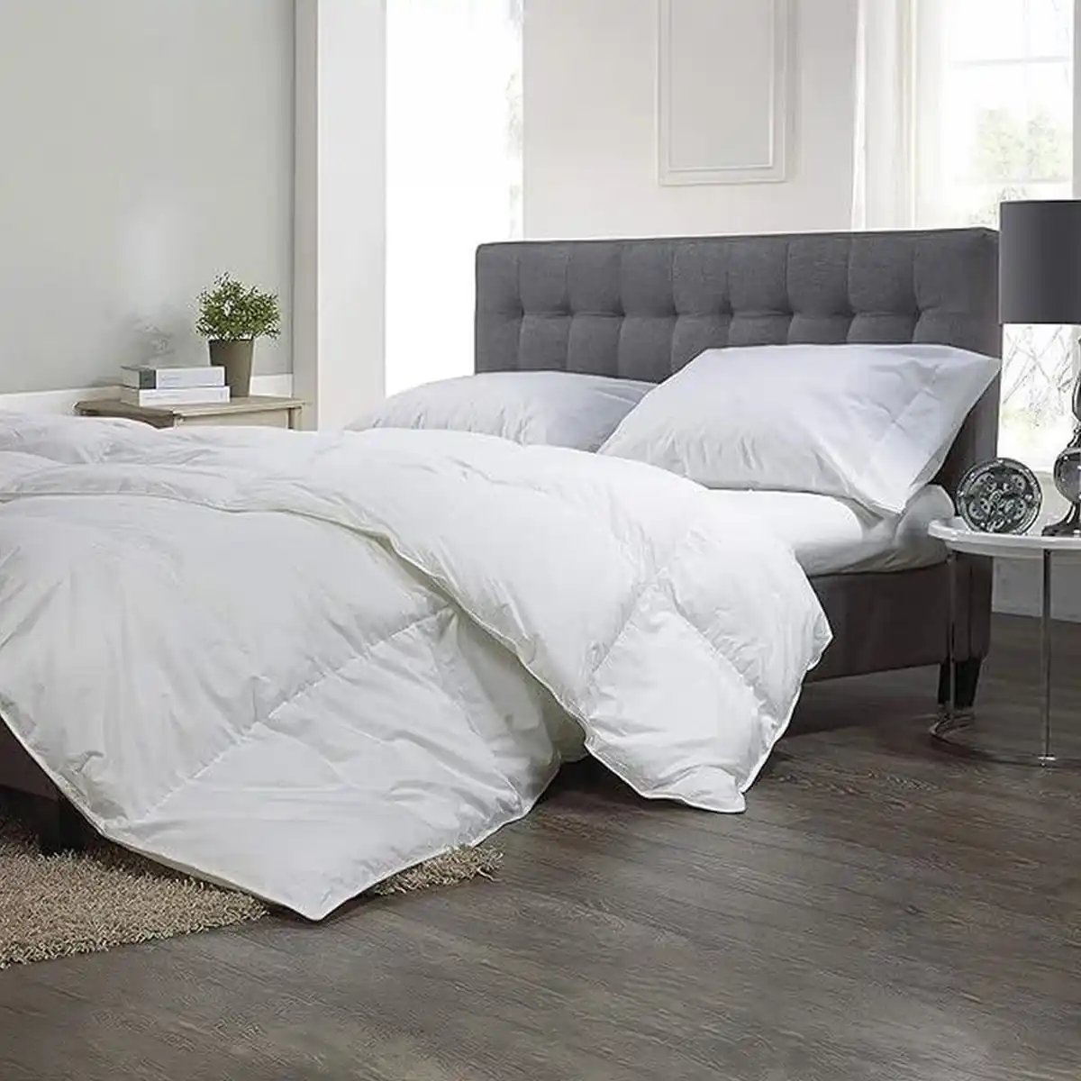 لحاف شتوي سنجل بديل الريش أبيض من سنوز - 180×220 سم