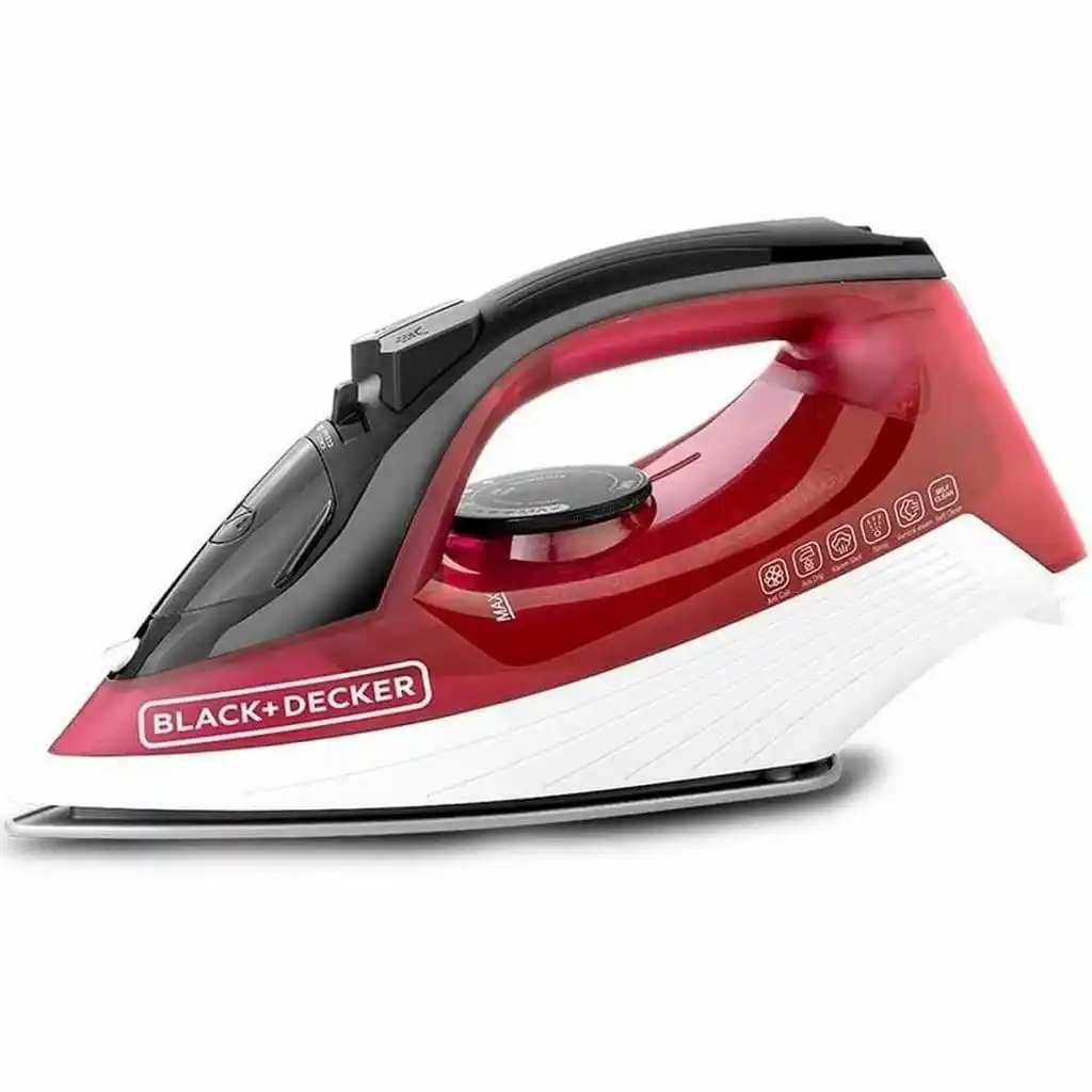 مكواه بخار بلاك اند ديكر 1600 واط احمر - X1550