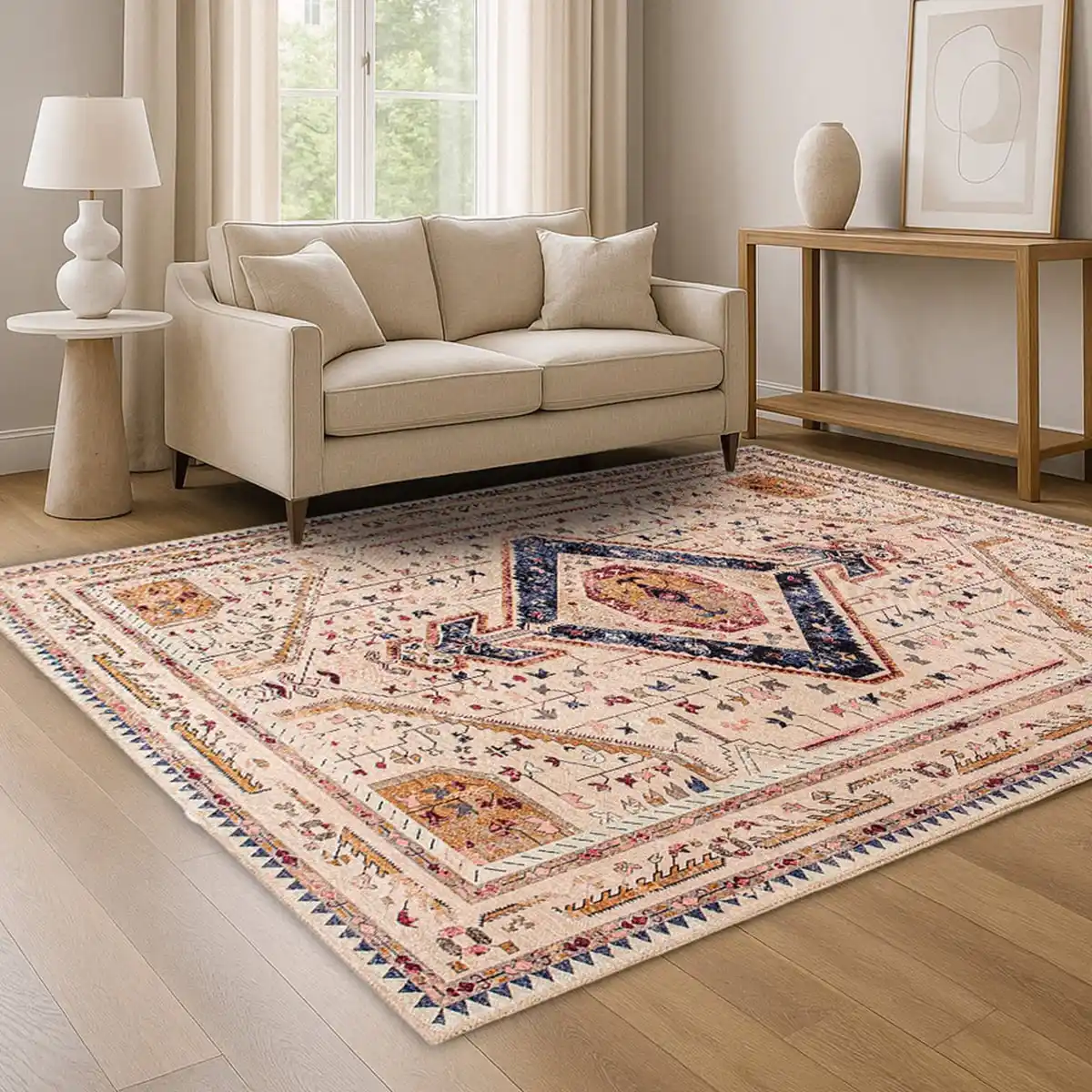 سجادة مهريزا قطن متعدد الألوان - 220 × 160 سم