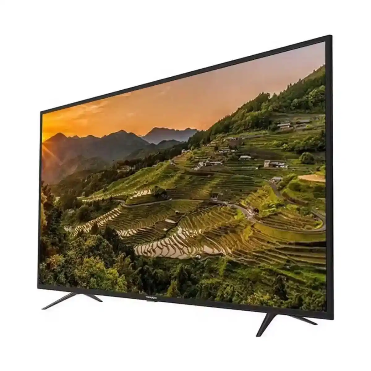 تليفزيون تورنيدو 4K سمارت بدون فريم 65 بوصة ريسيفر داخلي اسود موديل 65UA3400E