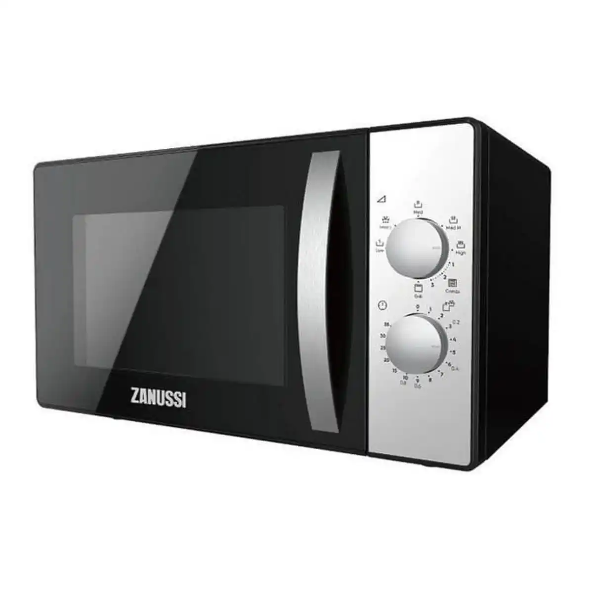 Zanussi Microwave with Grill 23L 800W Black and Silver - ZMG23K38GB