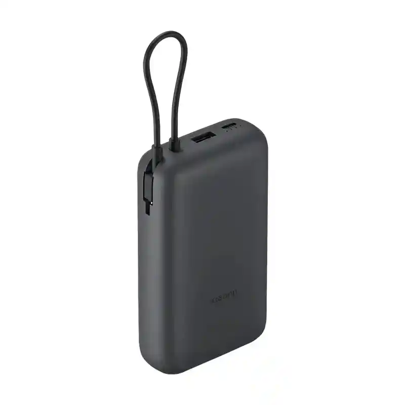 باور بانك شاومي 20000mAh - كابل USB-C مدمج - USB-C وUSB-A