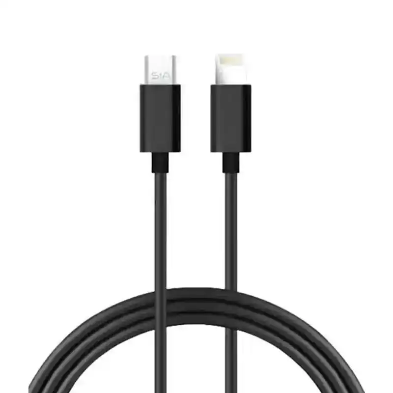 كابل طاقة SIA SI-CB0022 بقدرة 36 ​​وات بطول 1 متر من USB-C إلى Lightning - أسود