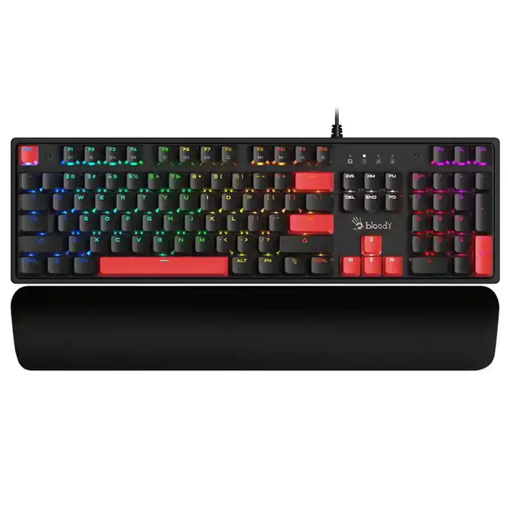 كيبورد بلودي سلكي سويتش RGB BLMS جيمنج إنجليزي وعربي S525N