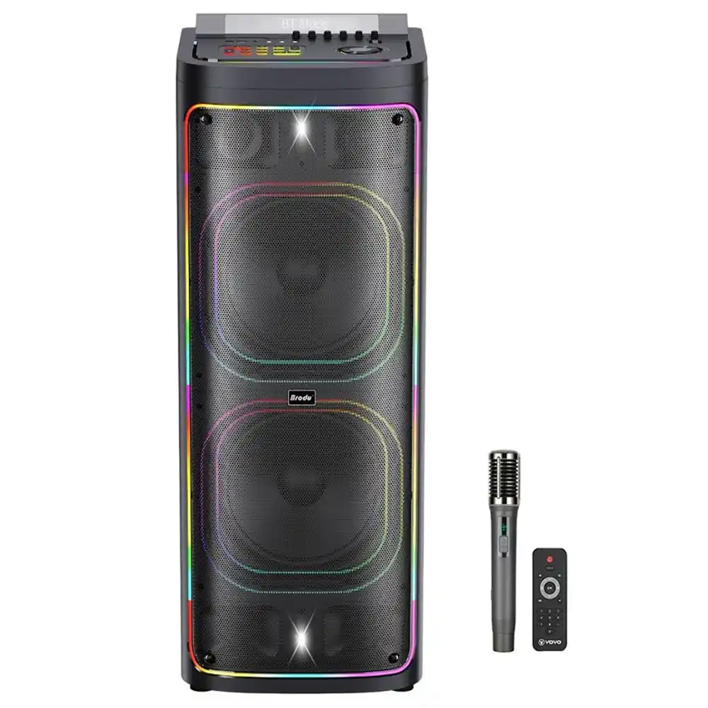 سبيكر بلوتوث متنقل فوفو مع مايك V-1295 RGB 1.0