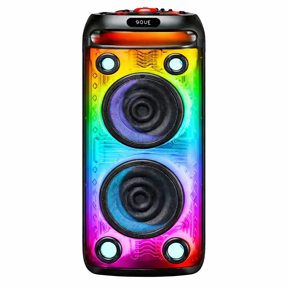 سبيكر بلوتوث متنقل فوفو مع مايك V-2880 Party RGB 1.0