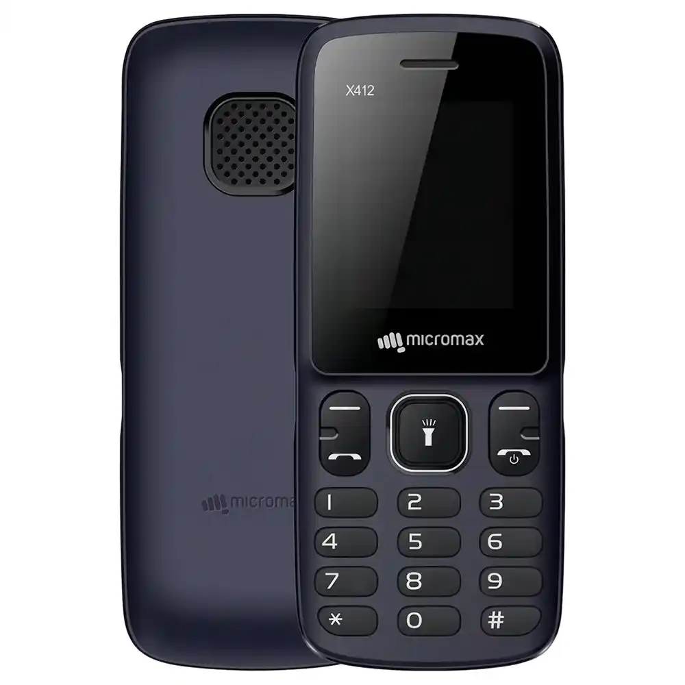 موبايل مايكروماكس X412 ثنائي الشريحة (32 ميجابايت / 32 ميجابايت رام/ 1.77 بوصة/ تقنية 2G)