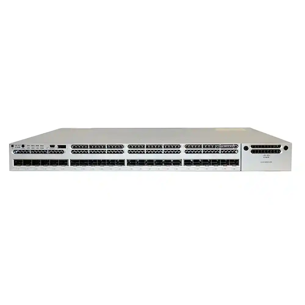 سويتش سيسكو 24 منفذ SFP+ جيجابت WS-C3850-24XS-E Managed Rackmount (استعمال)