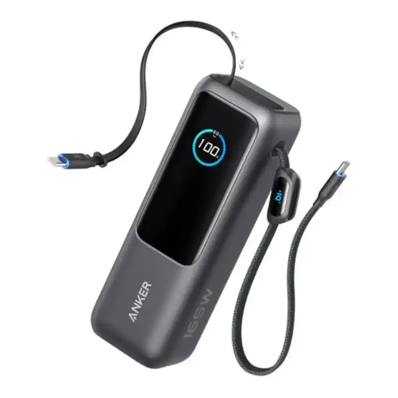 Anker Zolo Power Bank 25000mAh, 165W, Built-in USB-C Cables, A1695H11