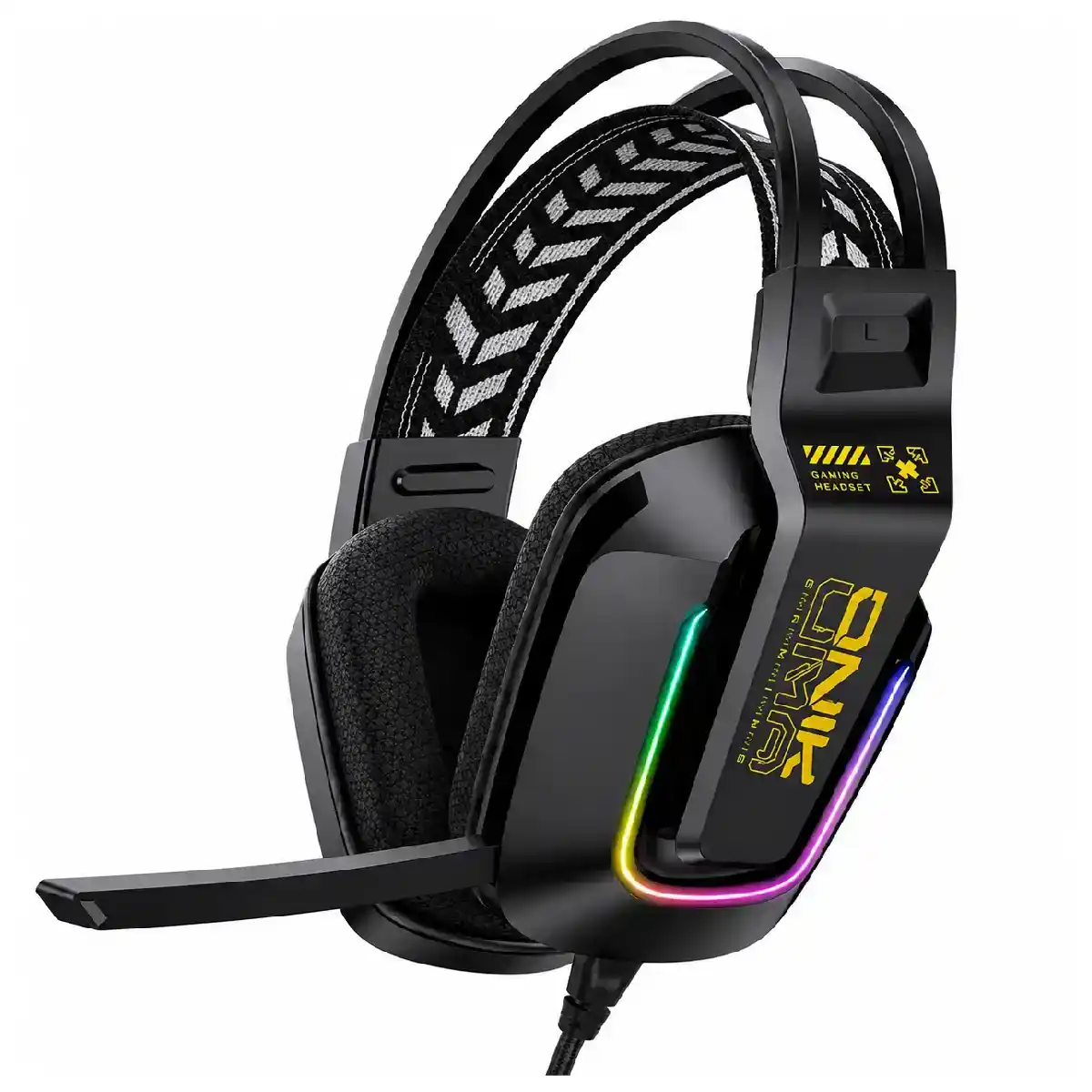 أونيكوما X13 سماعة الألعاب RGB بمحركات 50 مم، خيارات ألوان متعددة