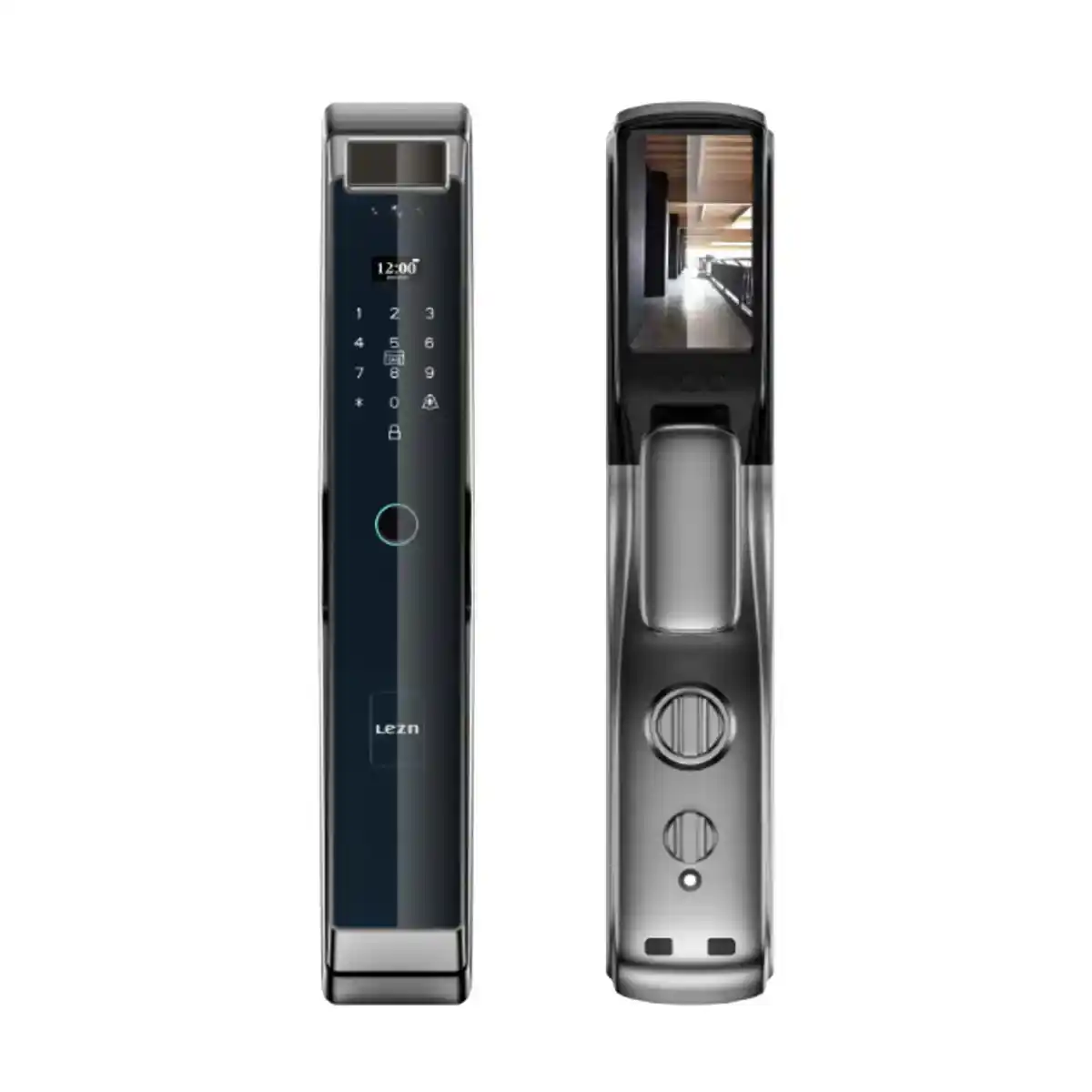 قفل باب ذكي Lezn Lock Electricity R7 Face version - أسود