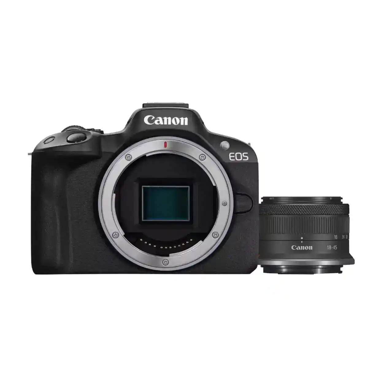 كانون EOS R50 كاميرا بدون مرآة + عدسة RF-S 18-45mm F4.5-6.3 IS STM - أسود