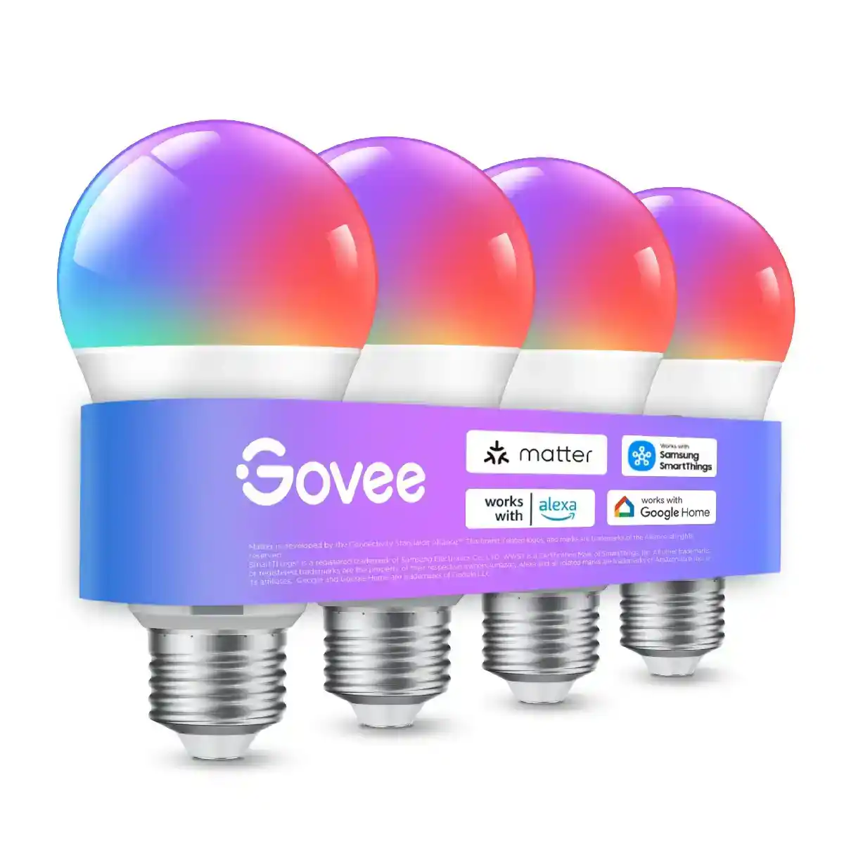 جوفي E27 مصابيح إضاءة LED ذكية بقوة 800 لومن - أبيض