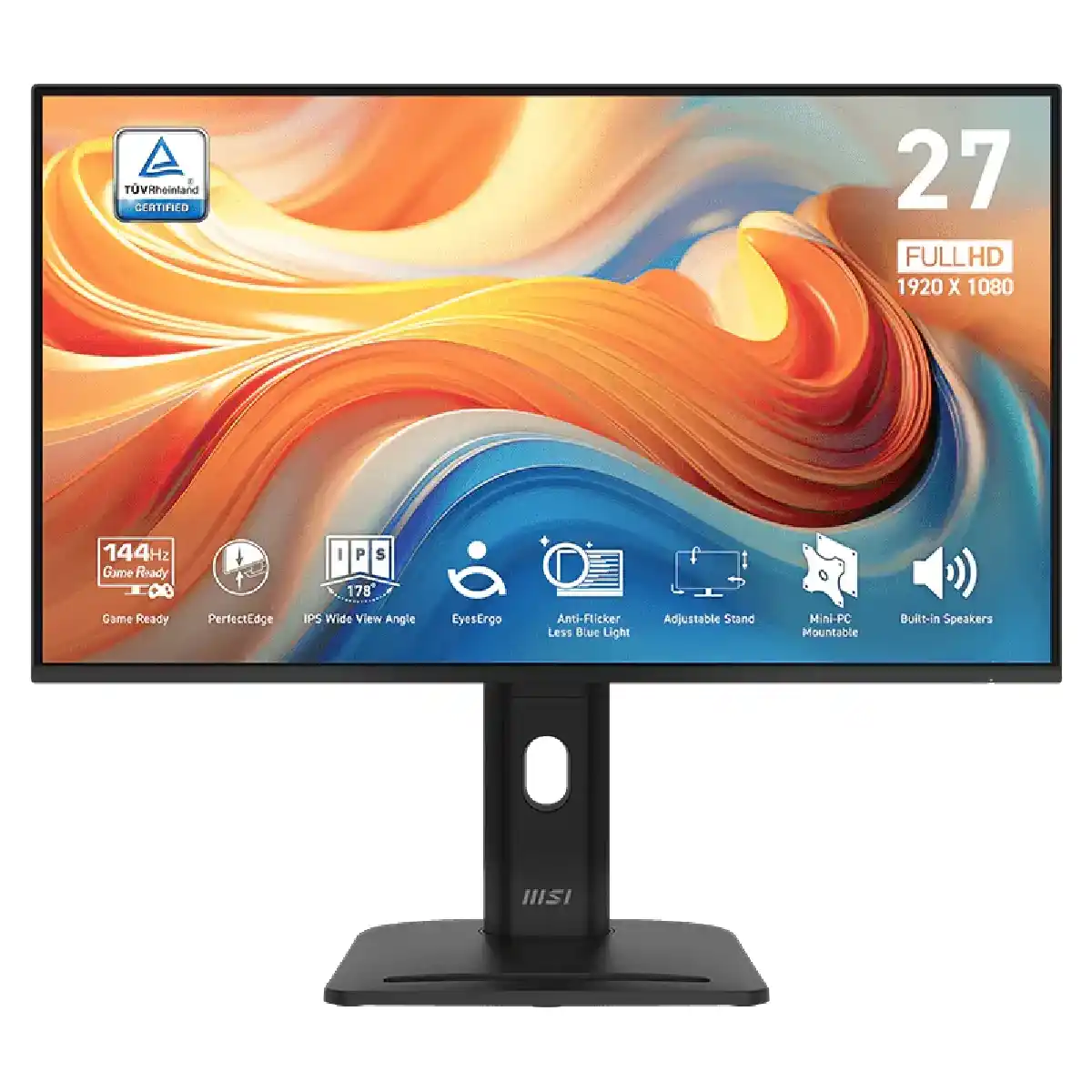 أم اسي أي شاشة PRO MP275PG E14 مقاس 27 بوصة IPS LED FHD بتردد 144 هرتز - أسود