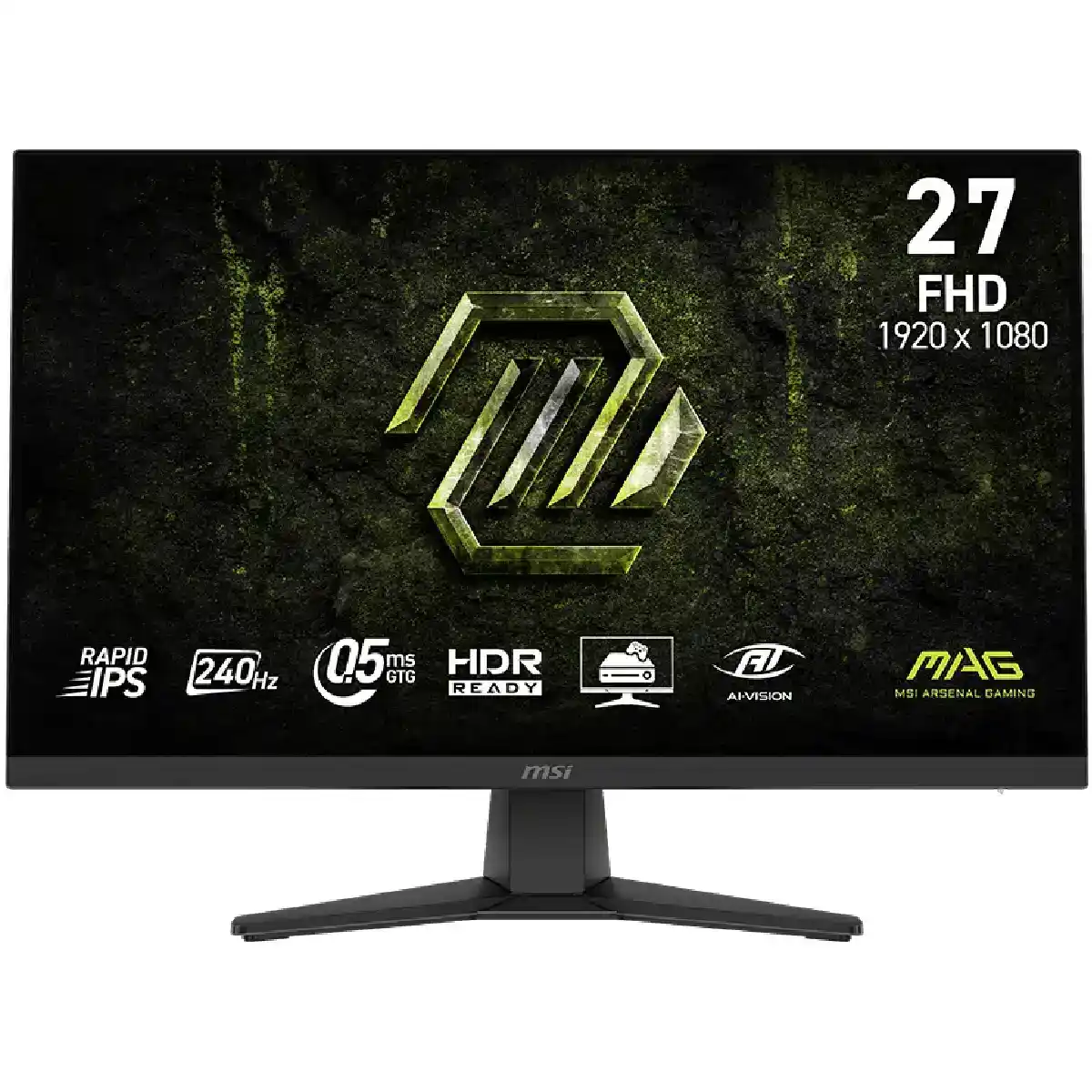 MSI MAG 272F X24, 27 Inch FHD, Rapid IPS, 240Hz, 0.5ms - Black