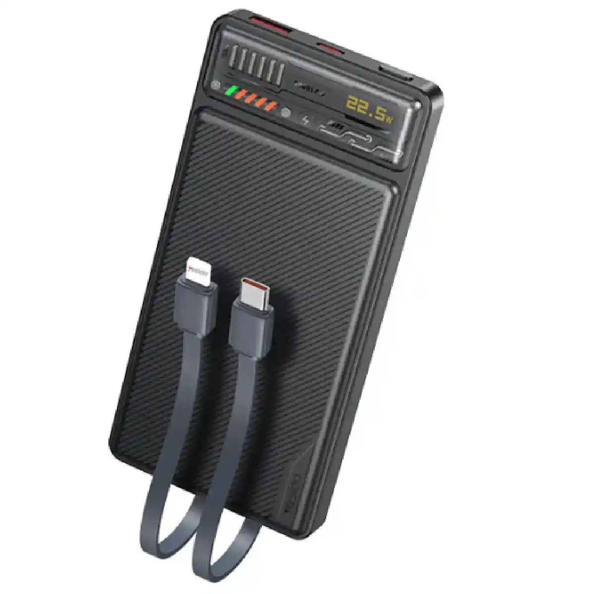 شاحن متنقل يسيدو YP55 سعة 10000 مللي أمبير، شحن سريع PD20W - أسود