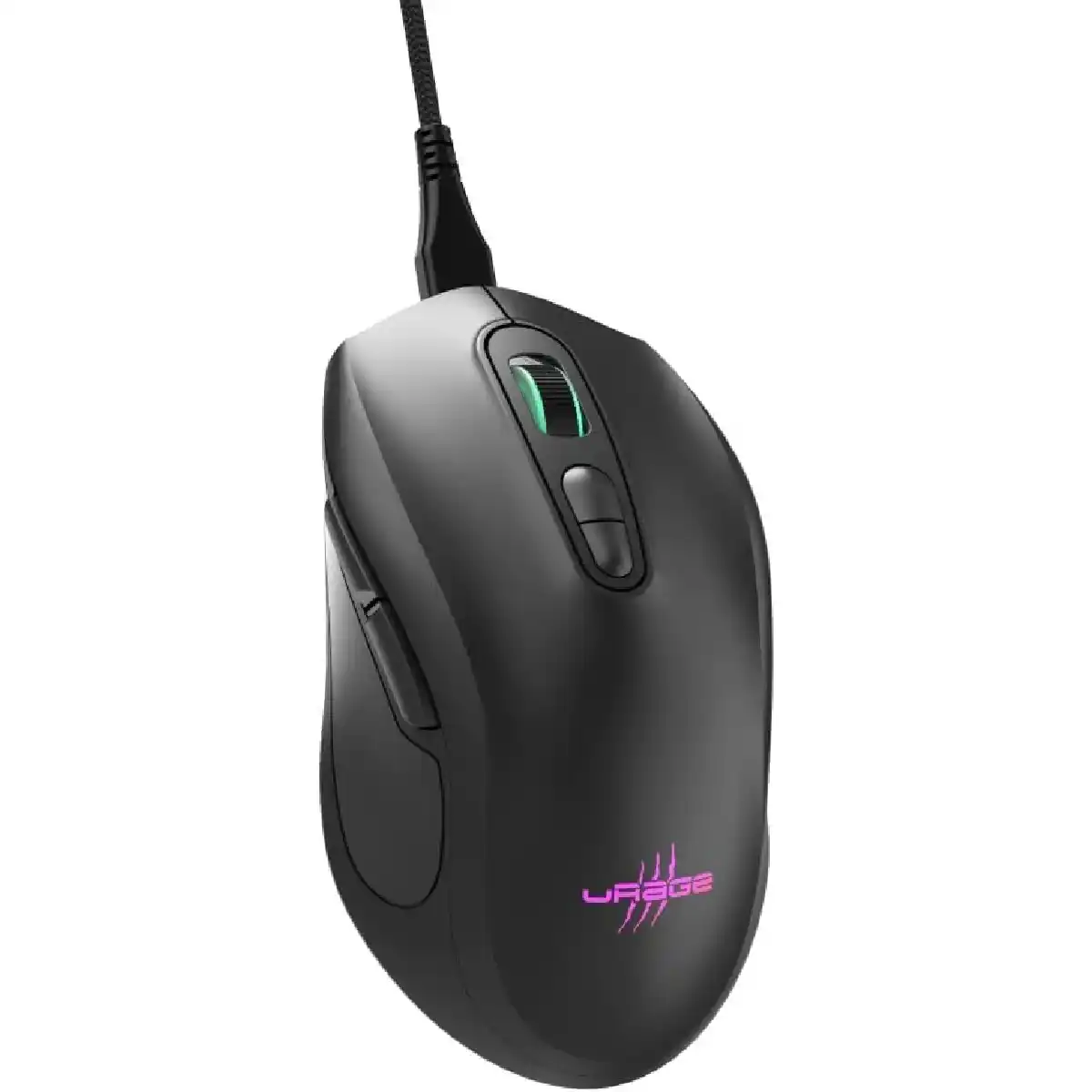 يو راج Reaper 340 ماوس الألعاب السلكي بدقة 8,000 نقطة لكل بوصة، ووقت استجابة 1 ملي ثانية، و7 أزرار