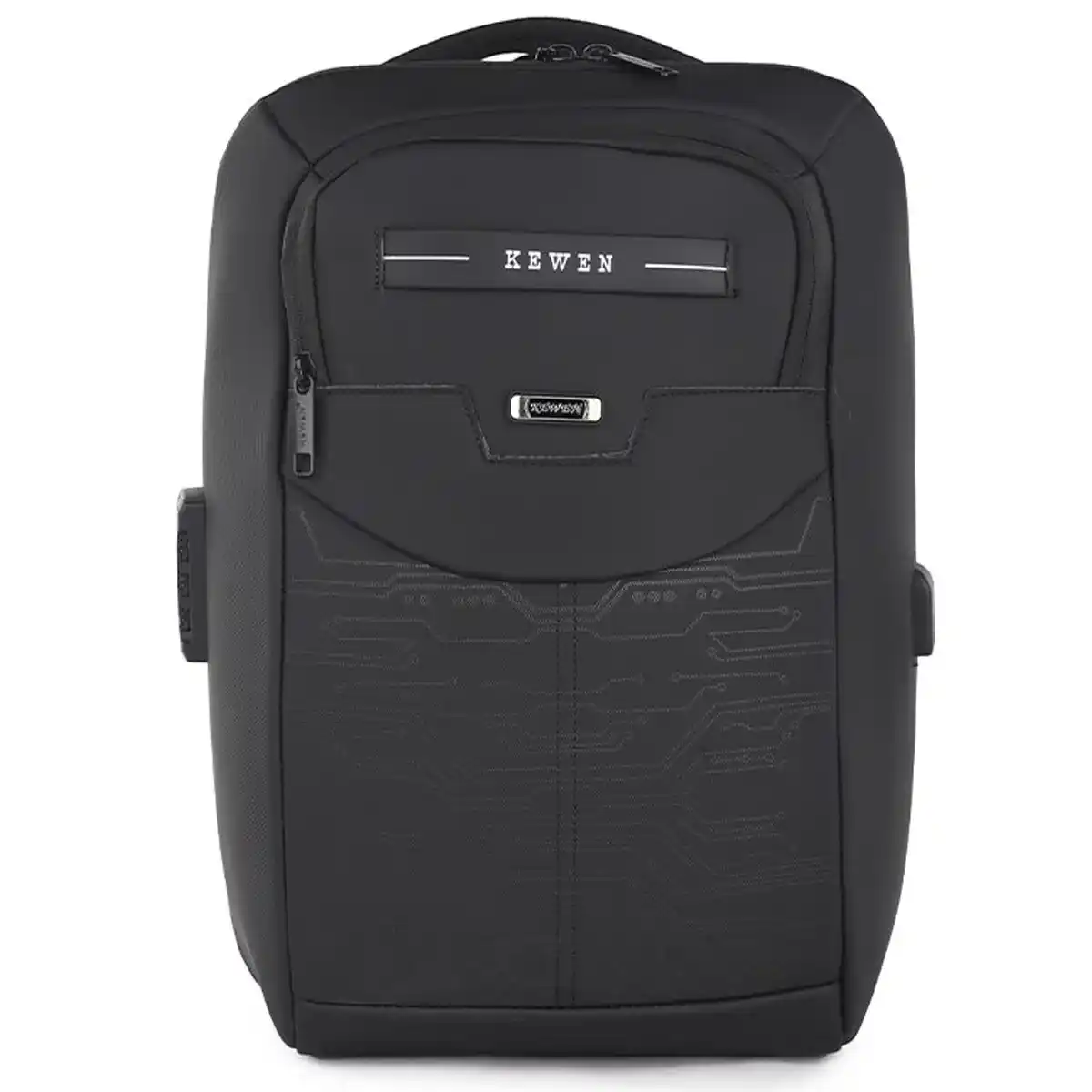 حقيبة ظهر لاب توب Kewen K2602 بمنفذ USB - أسود