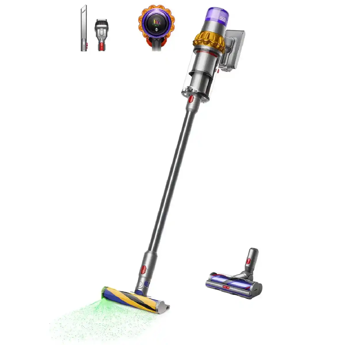 دايسون مكنسة V15 Detect™ Absolute اللاسلكية - فضي
