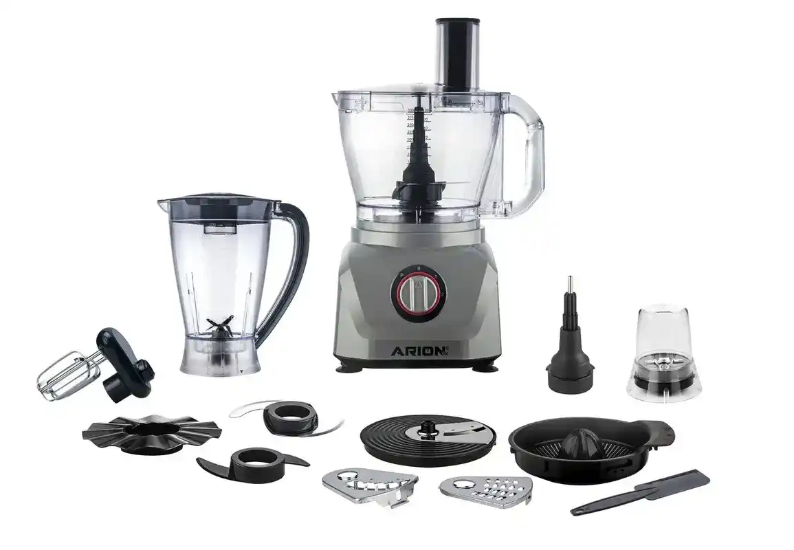 محضر طعام اريون، 1500 وات، 3 لتر، 2 سرعة، AR-1500W - رمادي