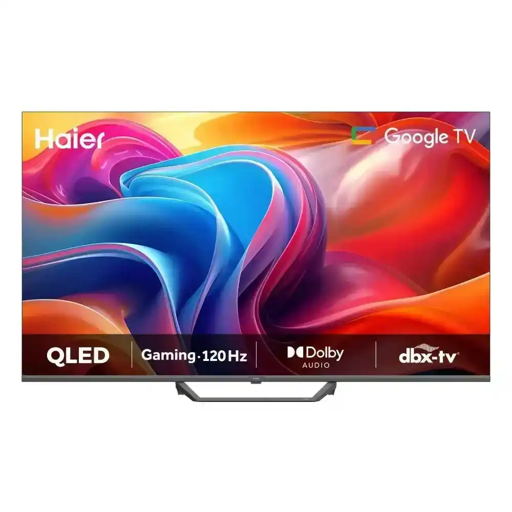 تلفزيون هاير سمارت بدون إطار 55 بوصة بدقة 4K QLED مع ريسيفر داخلي H55S80FUX.
