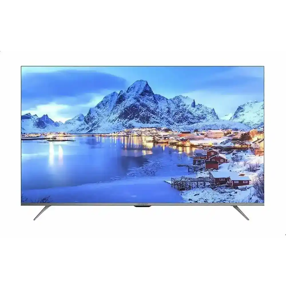 تلفزيون شارب LED مقاس 65 بوصة بدون إطار بدقة 4K مع ريسيفر داخلي فضي 4T-C65DL6EX.