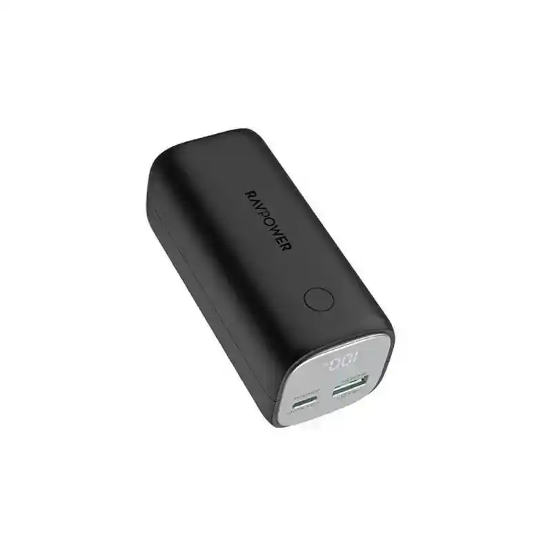 باور بانك RAVPower Pioneer سعة 10400 مللي أمبير – 30 وات Super PD – RP-PB208 – أسود