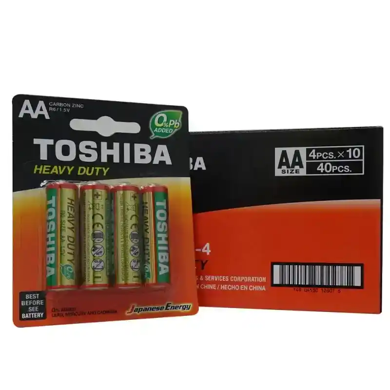 توشيبا R6KE BP-4 بطاريات AA كربون زنك 1.5 فولت