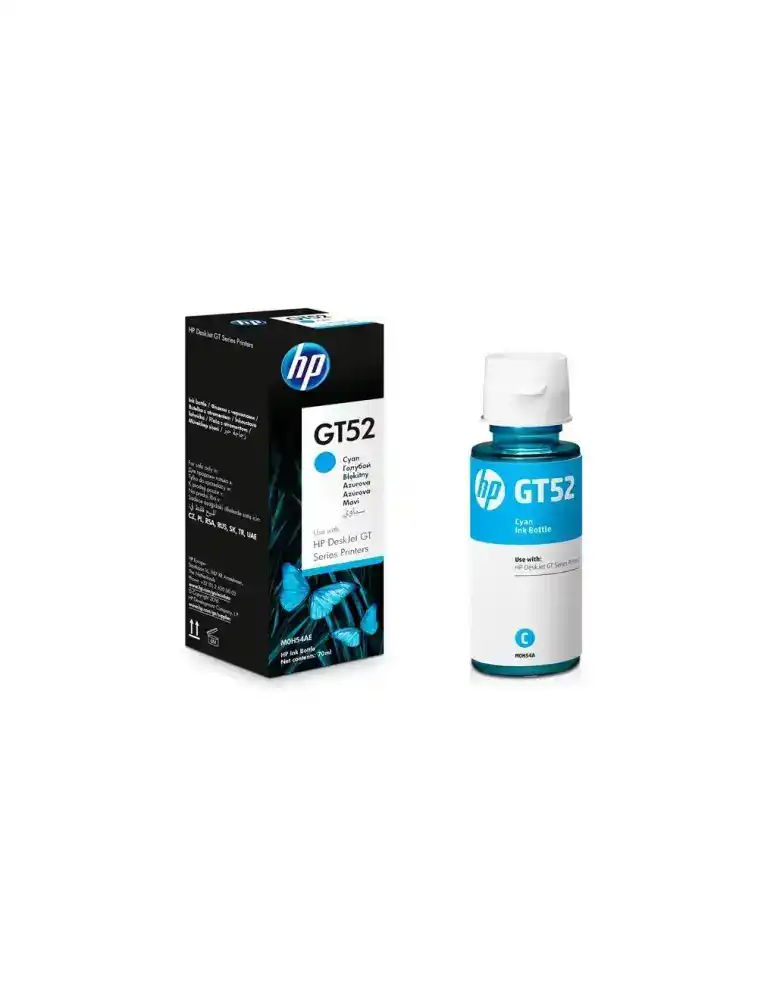 اتش بى خرطوشة حبر GT52 - ازرق