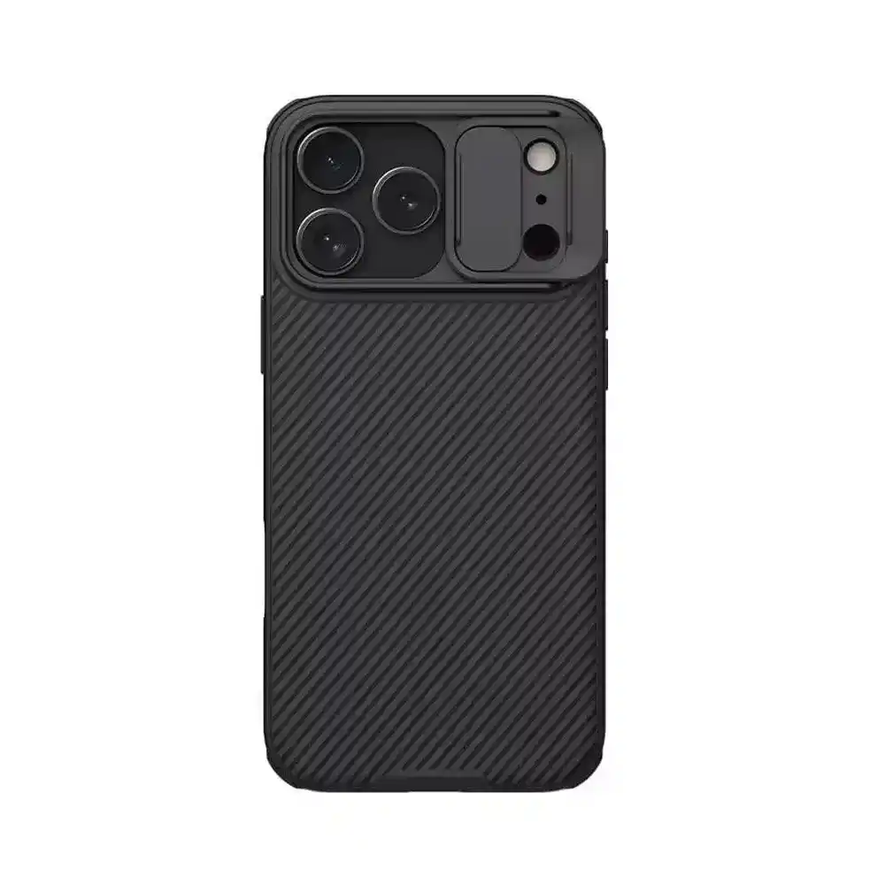 نيليكن جراب ظهر Cam Shield برو لهاتف ايفون 17 برو ماكس 6.9 بوصة - أسود