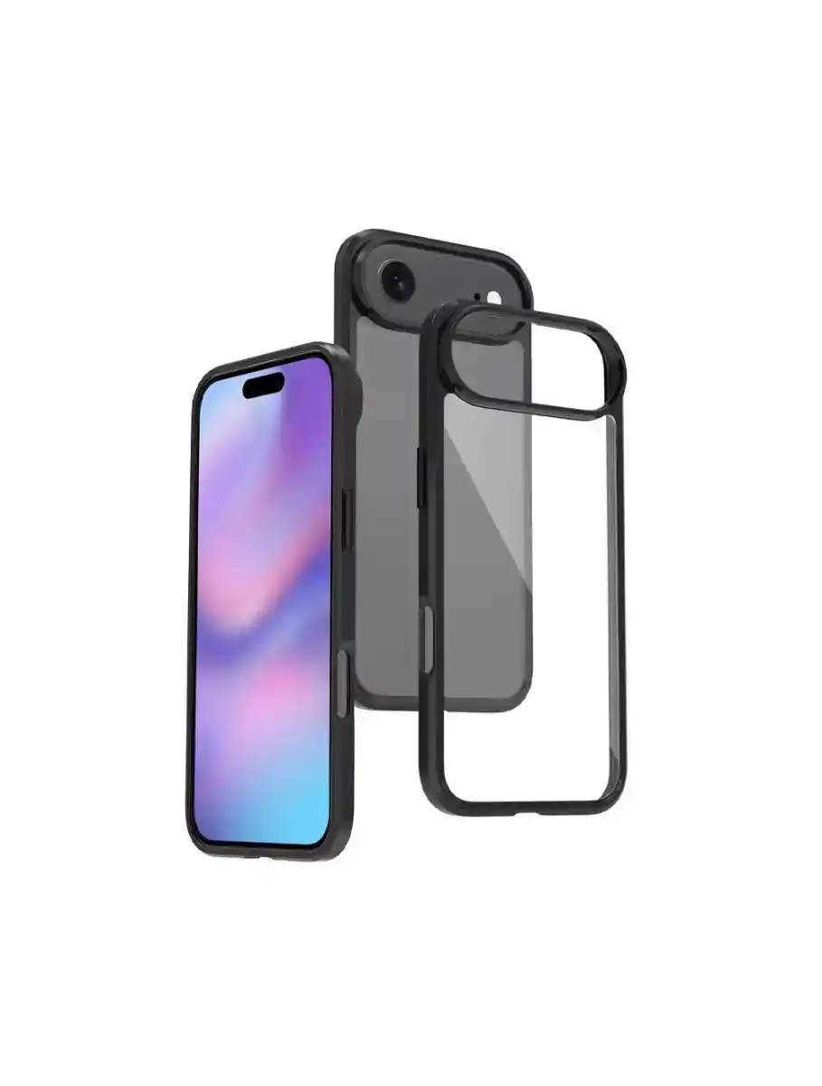 ماجيك ماسك Q- Series جراب ظهر لهانف أيفون 17 Air - أطار أسود