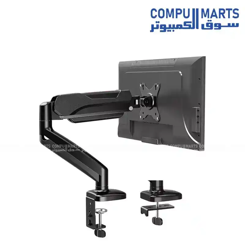 Redragon GMK914 Single Monitor Mount Stand Adjustable Gas Spring Arm 17-32 Inch VESA 75x75 100x100 Desk Mount Ergonomic Monitor Arm