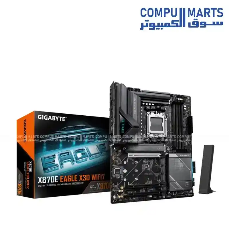 GIGABYTE X870E EAGLE X3D WIFI7 ATX AM5 Motherboard DDR5 PCIe 5.0 USB4 Wi-Fi 7 5GbE LAN